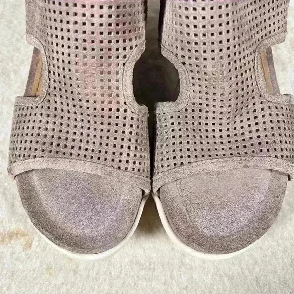 SOFFT Shandi Platform Wedge Leather Sandal Ankle Zip Lilac Purple Women Size 6 - Picture 9 of 14